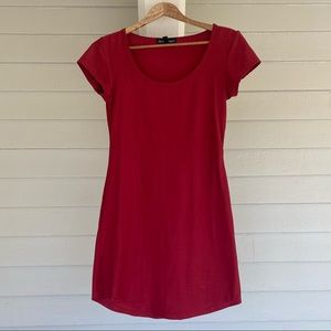 Derek Heart Red Tee Shirt Dress